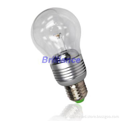 PSC60 4W E27 LED Bulb, Clear glass, Pear Shape, Cool White